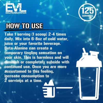 Evlution Nutrition, beta-alanina, niezmienna, 7,05 uncji (200 g)