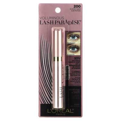 L'Oréal, voluminous, eyelash Mascara Lash Paradise, 200 Blackst Black, 0.28 fl oz (8.5 ml)