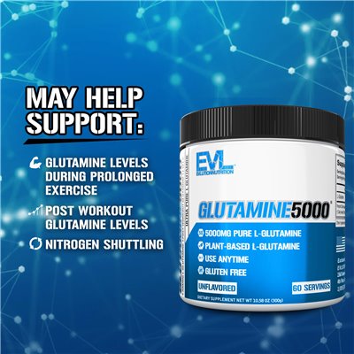 Evlution Nutrition, Glutamine5000, Unbeatable, 10.58 oz (300 g)