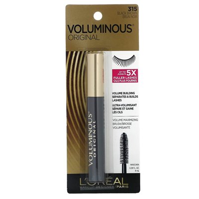 L'Oréal, obszerny, oryginalny tusz do rzęs, 315 Black Brown, 0,28 fl oz (8 ml) L'Oréal, obszerny, oryginalny tusz do rzęs, 315 Black Brown, 0,28 fl oz (8 ml)
