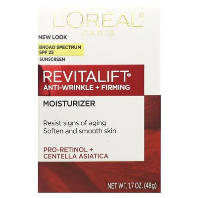 L'Oréal, Revitalift Anti Winkle + Holding, Feuchtigkeitscreme, LSF 25, 1,7 oz (48 g)