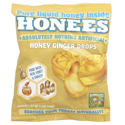 Monery, miód imbirowe krople, 20 sztuk, 3,5 uncji (100 g)