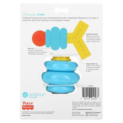 Fisher-Price, Zwierzęta, Stack N 'Relaks, Treat Distinging Toy, dla psów, 1 zabawka do żucia