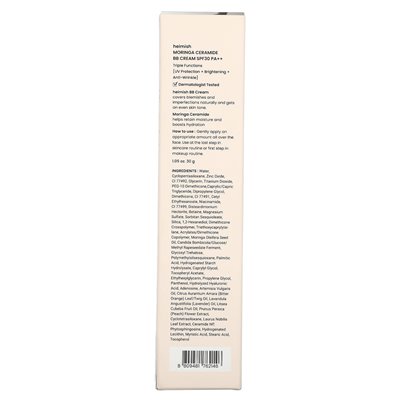 Heimish, Moringa Ceramide BB Cream, SPF 30 PA ++, 31N Deep, 1,05 uncji (30 g) Heimish, Moringa Ceramide BB Cream, SPF 30 PA ++, 31N Deep, 1,05 uncji (30 g)