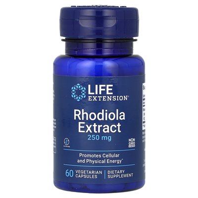 Life Extension, Rhodiola-Extrakt, 250 mg, 60 vegetarische Kapseln