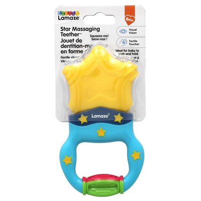 Lamaze, Star Massaging Teether, 6 miesięcy+, 1 liczba Lamaze, Star Massaging Teether, 6 miesięcy+, 1 liczba