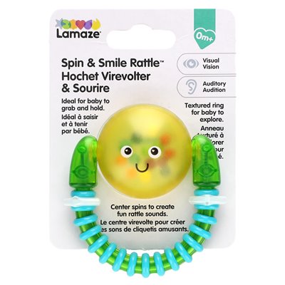 Lamaze, Spin &amp Smile Grzechotka, 0+ miesięcy, 1 liczba