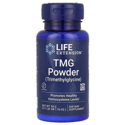Rozszerzenie życia, proszek TMG (trimetyloglicyna), 1,76 uncji (50 g)