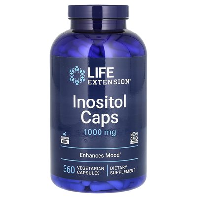 Rozszerzenie życia, czapki inozytolowe, 1000 mg, 360 kapsułek wegetariańskich