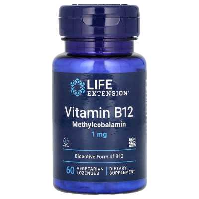 Life Extension, Vitamin B12 Methylcobalamin, 1mg, 60 Vegetarian