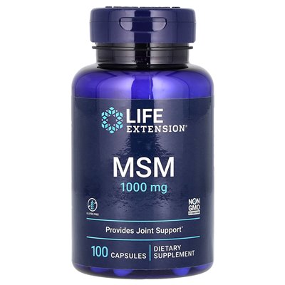 Life Extension, MSM, 3000 mg, 100 Kapseln (1000 mg pro Kapsel)