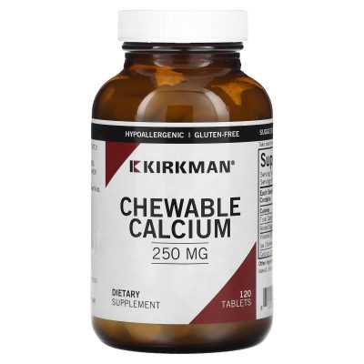 Kirkman Labs, wapń do żucia, 250 mg, 120 tabletek Kirkman Labs, wapń do żucia, 250 mg, 120 tabletek
