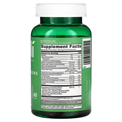 Goli Nutrition, Supergreens Gummy, 60 gumzy