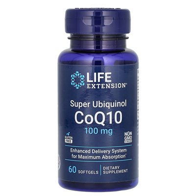 Rozszerzenie życia, super ubiquinol COQ10, 100 mg, 60 miękkich Rozszerzenie życia, super ubiquinol COQ10, 100 mg, 60 miękkich