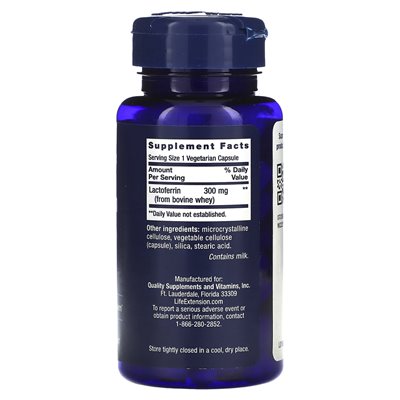 Life Extension, Lactoferrin Caps, 60 vegetarische Kapseln
