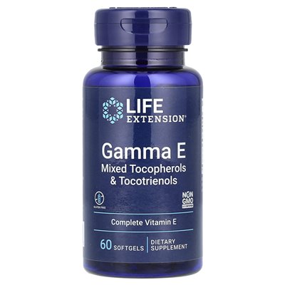 Life Extension, Gamma E, Mieszane Tocoferyle & Tocotrienole, 60 Softgeli Life Extension, Gamma E, Mieszane Tocoferyle & Tocotrienole, 60 Softgeli