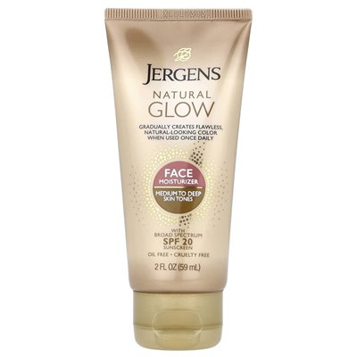 Jergens, Natural Glow, Feuchtigkeitscreme fürs Gesicht, LSF 20, mittel bis dunkel, 59 ml (2 fl. oz.) Jergens, Natural Glow, Feuchtigkeitscreme fürs Gesicht, LSF 20, mittel bis dunkel, 59 ml (2 fl. oz.)
