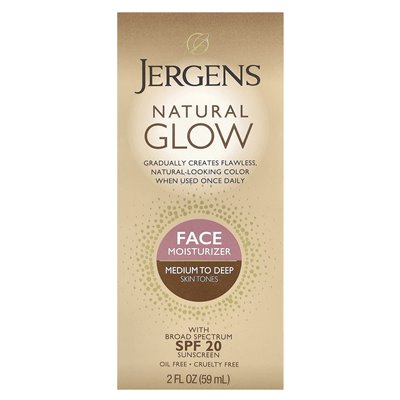 Jergens, Natural Glow, Feuchtigkeitscreme fürs Gesicht, LSF 20, mittel bis dunkel, 59 ml (2 fl. oz.) Jergens, Natural Glow, Feuchtigkeitscreme fürs Gesicht, LSF 20, mittel bis dunkel, 59 ml (2 fl. oz.)