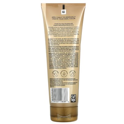 Jergens, Natural Glow, ujęcia codziennego kremu nawilżającego, średnie i głębokie odcienie skóry, 7,5 fl oz (221 ml)