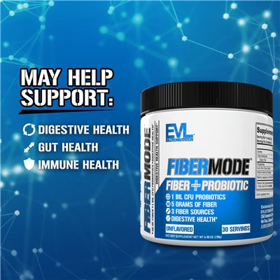 Evlution Nutrition, FiberMode, Fiber + Probiotics, Unphakided, 6.98 oz (198 g)