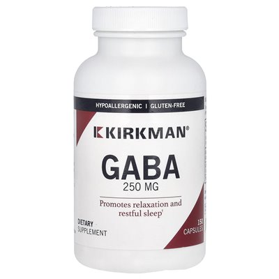 Kirkman Labs, Gaba, 250 mg, 150 kapsułek Kirkman Labs, Gaba, 250 mg, 150 kapsułek