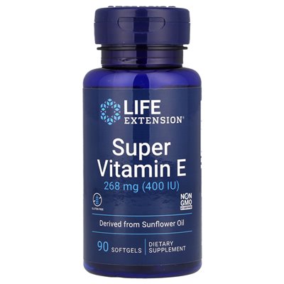 Life Extension, Super Vitamin E, 268 mg (400 IU), 90 soft