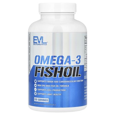 Evlution Nutrition, Omega-3-Fischöl, 1000 mg, 120 weiche