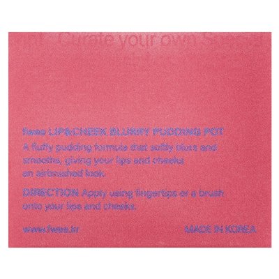 Fwee, Lip & Cheek Blurry Pudding Pot, MULE RD02, 0,17 Unzen (5 g)