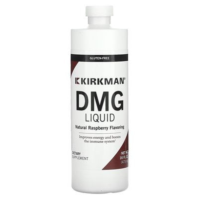 Kirkman Labs, DMG Liquid, Natural Raspberry, 16 Fl Oz (473 ml)