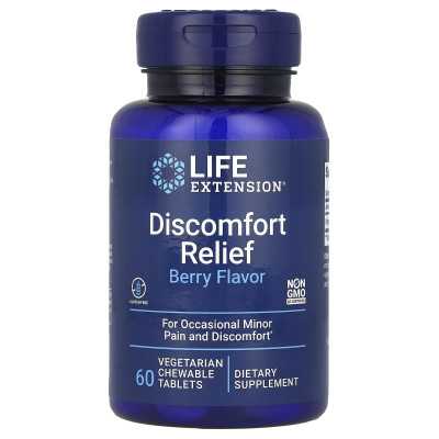 Life Extension, Discomfort, Berry, 60 Chewable Vegetarian Tablets