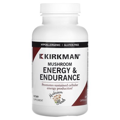 Kirkman Labs, grzyb, energia i wytrzymałość, 120 kapsułek