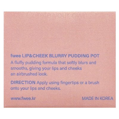 Fwee, Lip & Cheek Blurry Pudding Pot, ND02 Like, 0,17 Unzen (5 g)