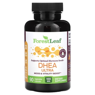 Leśny liść, Dhea Ultra, 100 mg, 90 kapsułek warzywnych