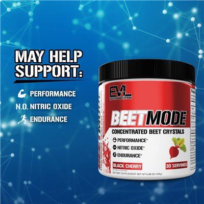 Evlution Nutrition, Burak Mode, Concentrated Burak Crystals, Black Cherry, 6,88 uncji (195 g)