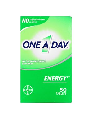 One-A-Day, Energia, Wielowitaminowy/ Wielomikroelementowy Suplement, 50 Tabletek One-A-Day, Energia, Wielowitaminowy/ Wielomikroelementowy Suplement, 50 Tabletek