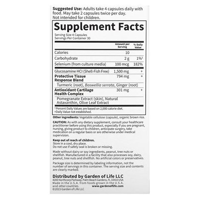 Garden of Life, FYI Ultra, Ultimate Joint & Chrząstka Formuła, 120 Ultrazorbe Vegetarian Capsules Garden of Life, FYI Ultra, Ultimate Joint & Chrząstka Formuła, 120 Ultrazorbe Vegetarian Capsules