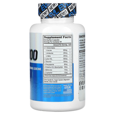 Evlution Nutrition, EAA2000, 90 kapsułek wegetariańskich