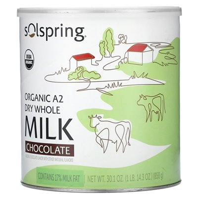 Dr. Mercoli, Solspring, Organic A2 Dry Whelle Milk, Chocolate, 30.1 oz (858 g)