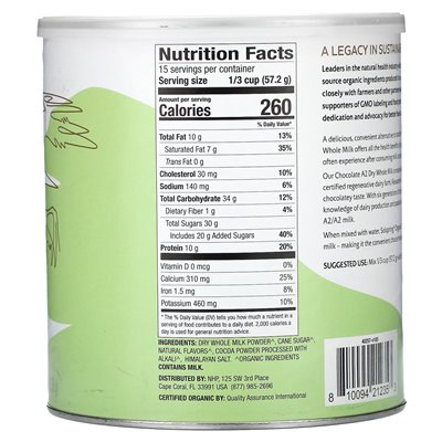 Dr. Mercoli, Solspring, Organic A2 Dry Whelle Milk, Chocolate, 30.1 oz (858 g)