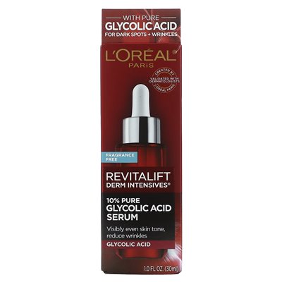 L'Oréal, Revitalift Derm Intensive, 10 % reines Glykolsäureserum, parfümfrei, 1 fl oz (30 ml)