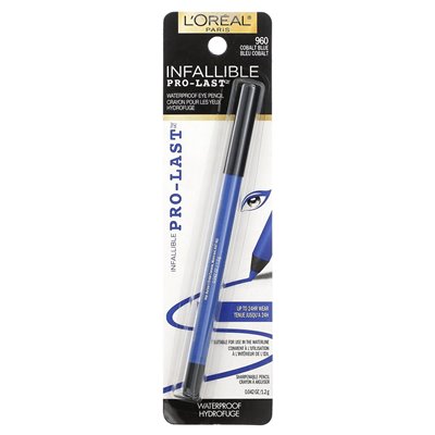 L'Oréal, infallible pro-Last™, waterproof pencil, 960 cobalt blue, 0.042 oz (1.2 g)