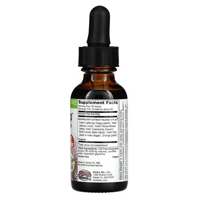 Zioła itp., Głęboki sen, 1 fl oz (30 ml)