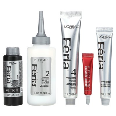 L'Oréal, Feria, Reds Power Reds, Shimming Kolor o wysokiej intensywności, R48 Red Velvet, 1 Zastosowanie