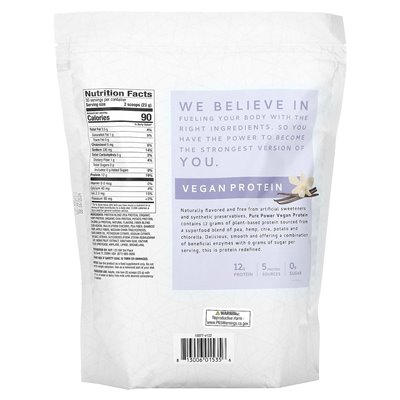 Dr Mercola, Pure Power, Webgan Białko, wanilia, 1 funt 8,3 uncji (690 g)