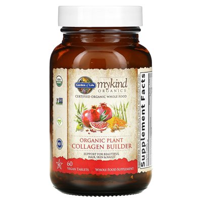 Garden of Life, Mykind Organics, Organic Plant Collagen Builder, 60 Vegan Tablets