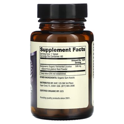 Dr. Mercola, Biodynamic®, Bio-Lakritz zum Kauen, fermentiert, 60 Tabletten