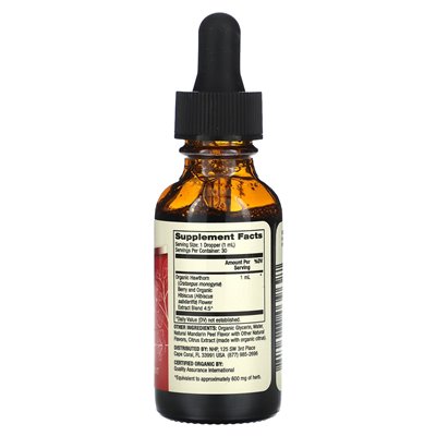 Dr Mercoli, Organic Hawthorn i Hibiscus Liquid Drops, 1 Fl Oz (30 ml)
