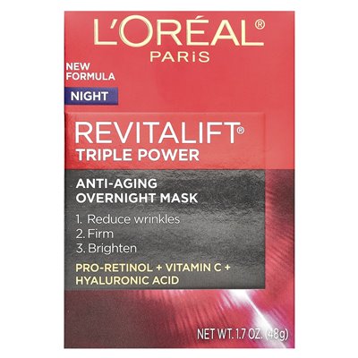 L'Oréal, Revitalift Triple Power, Anti-Aging-Nachtmaske, 1,7 oz (48 g)