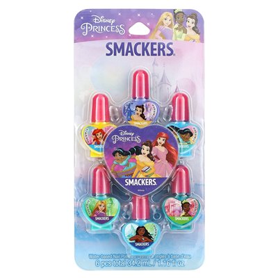 Lip Smacker, Disney Princess, Kollektionslack, 6er-Pack, 0,19 Fl Oz (5,7 ml)