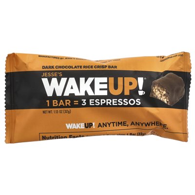 Jesse's Wakeup!, Rice Crisp Bars, ciemna czekolada, 6 paczek, 1,13 uncji (32 g)